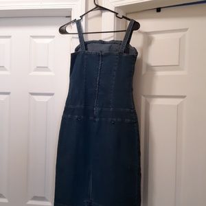 Blue denim dress